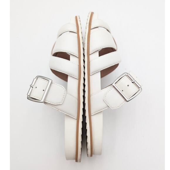 Linea Paolo Rosalie Strappy Slide Sandal Women's Eggshell Size US6.5M EU37 - Picture 5 of 13